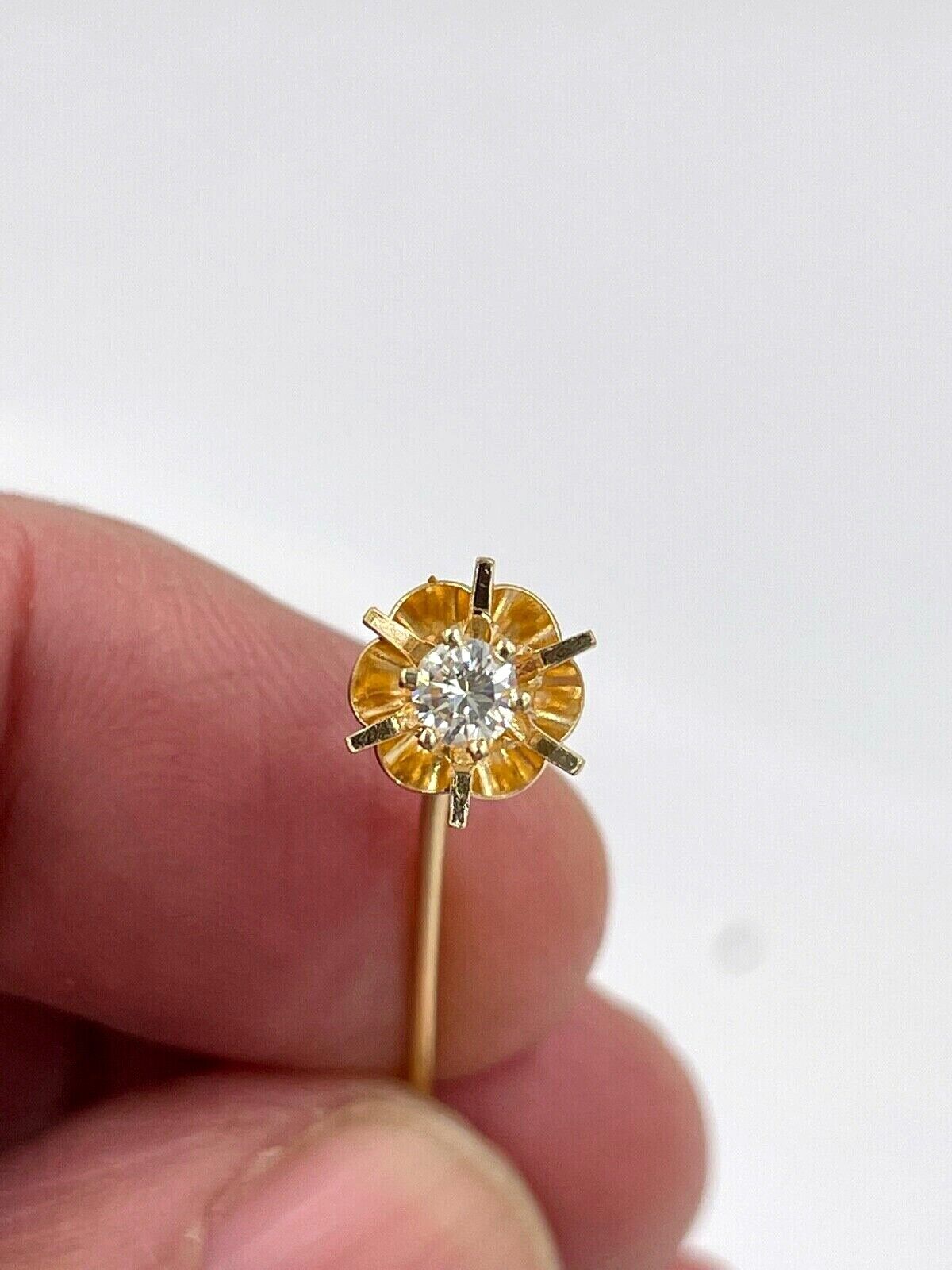 14K hotsell Yellow Gold Knot Hat Stick Pin