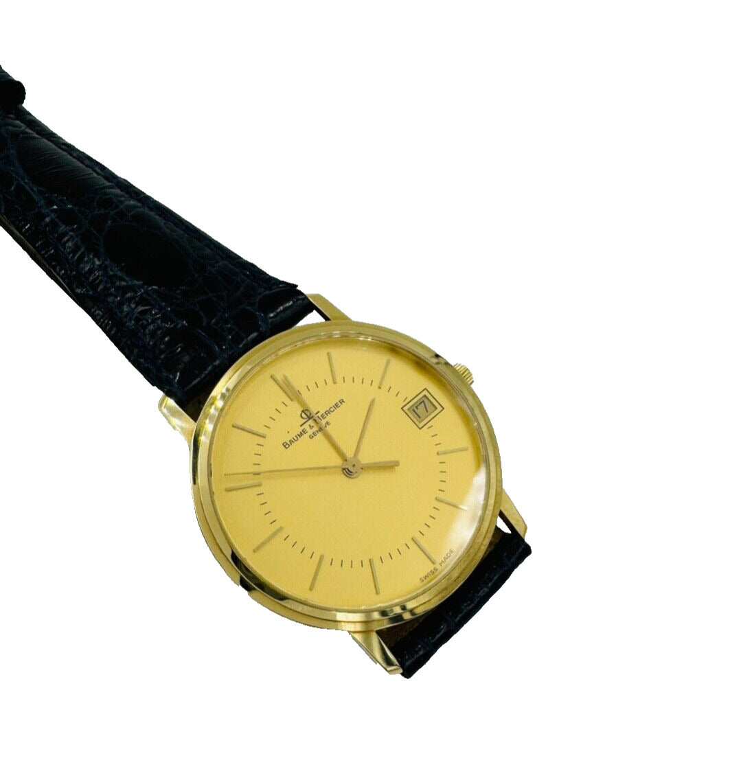Vintage Baume Mercier Classima  Quartz Men's Watch 14K Yellow Gold
