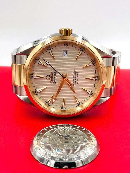 Omega Seamaster Aqua Terra Steel Rose Gold Watch 231.23.42.21.02.001 Box 41.5