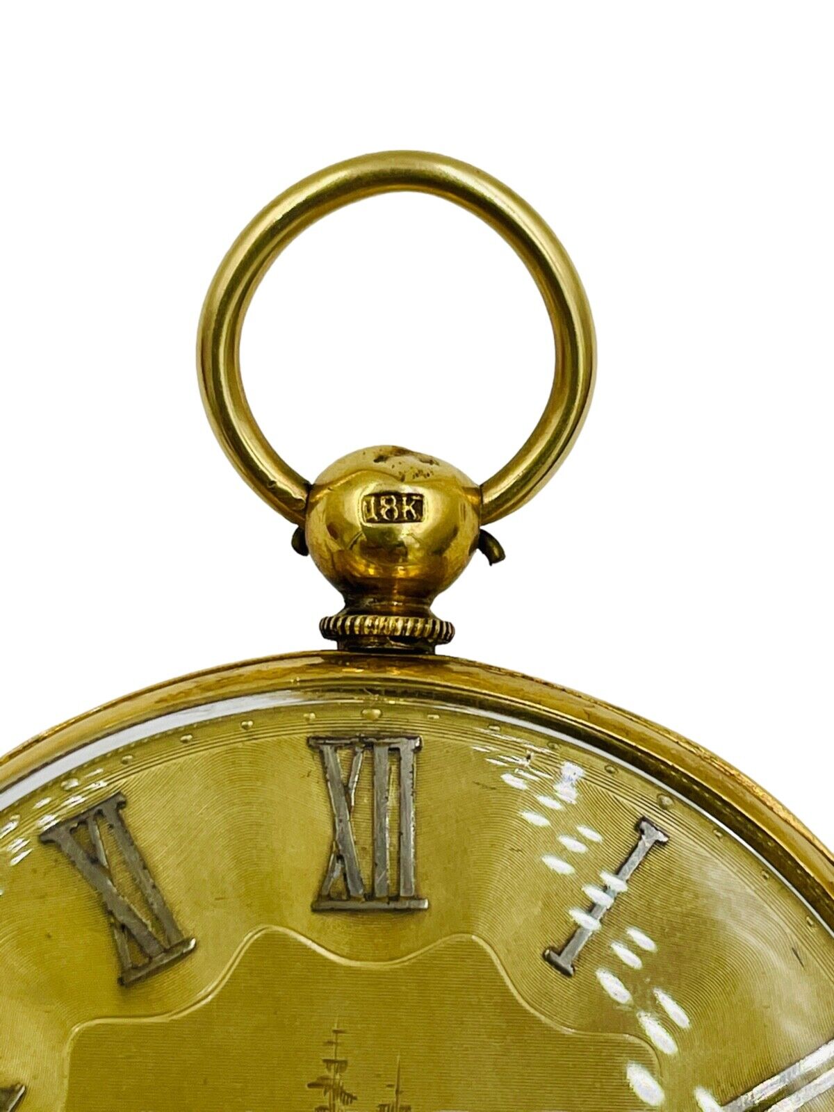 Antique 18k Gold Pocket Watch by John Harrison Liverpool Open face Key wind