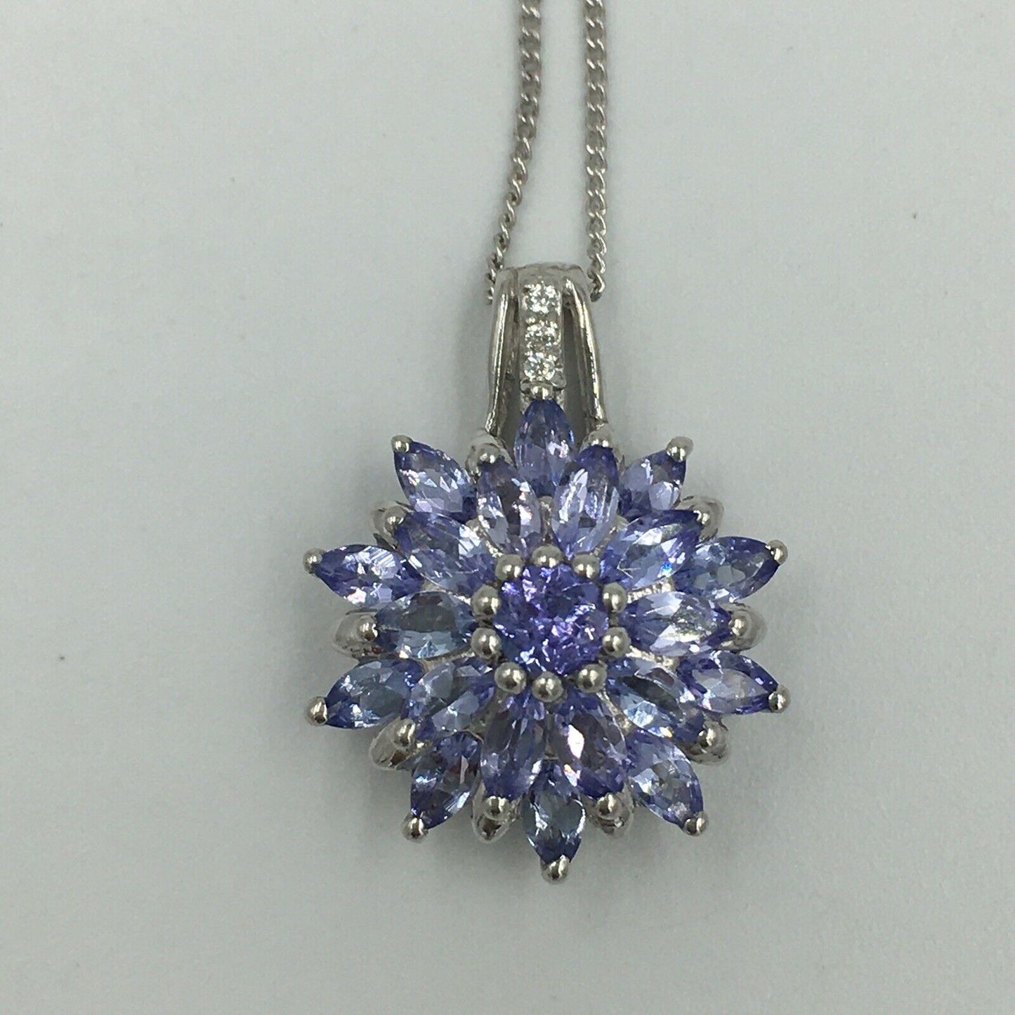 Sts Chuck Clemency Sterling Silver Tanzanite spinel Necklace pendant