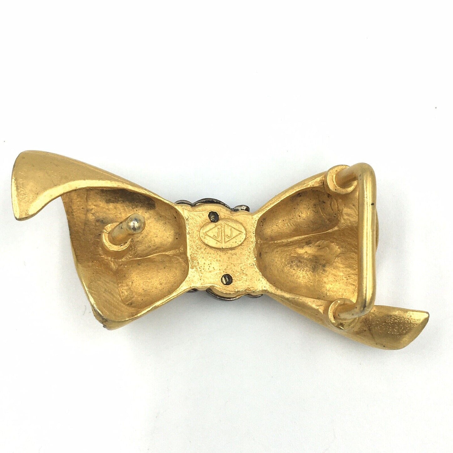 Vintage Judith Jack Marcasite Gold Tone Bow Belt Buckle
