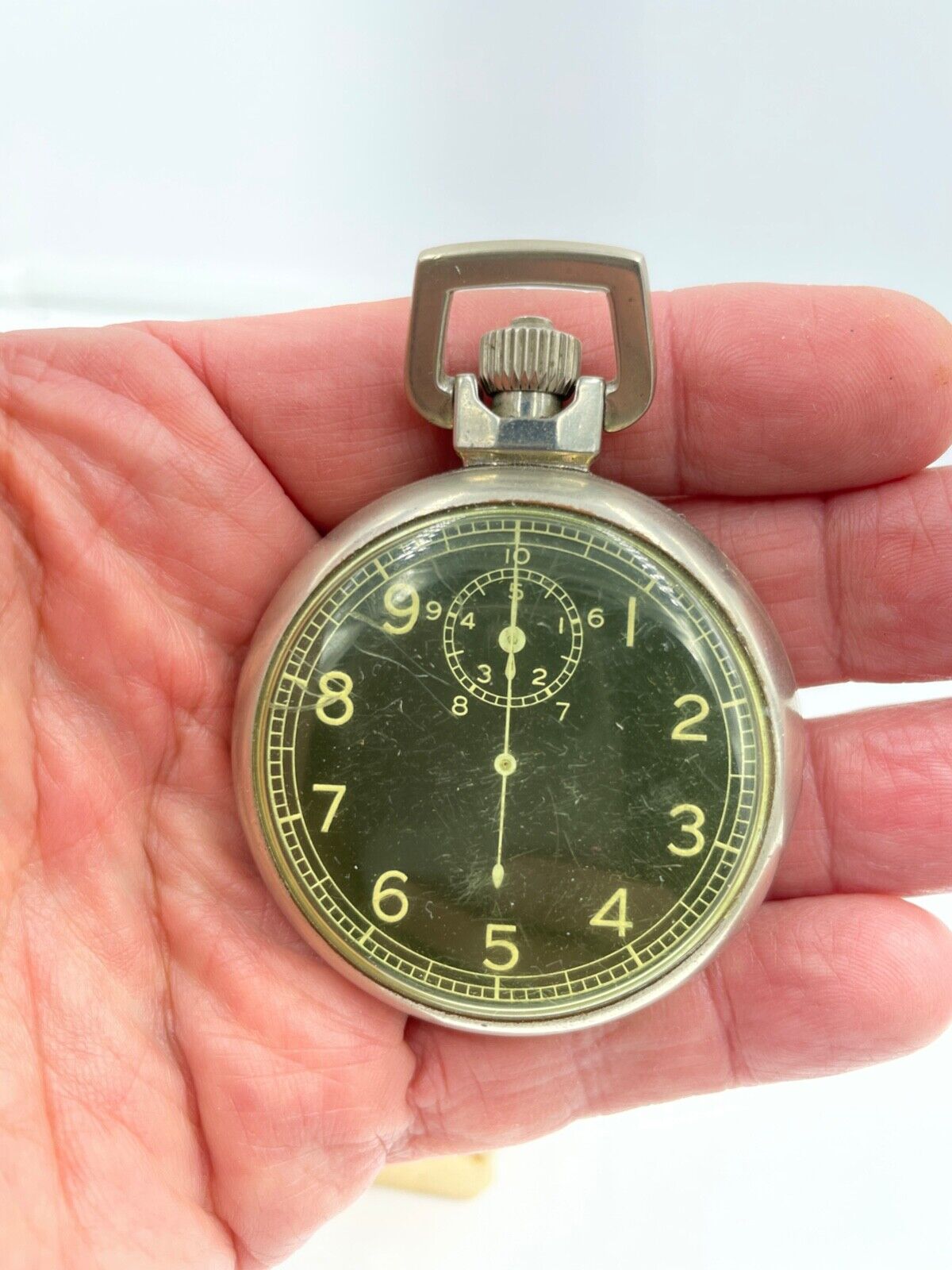 Elgin 1940's US ARMY Military WWII A-8 Watch Timer Jitterbug Movement with box