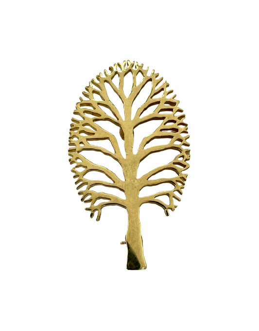 Retired James Avery 60th Anniversary 14k yellow gold Tree Brooch Pin Rare