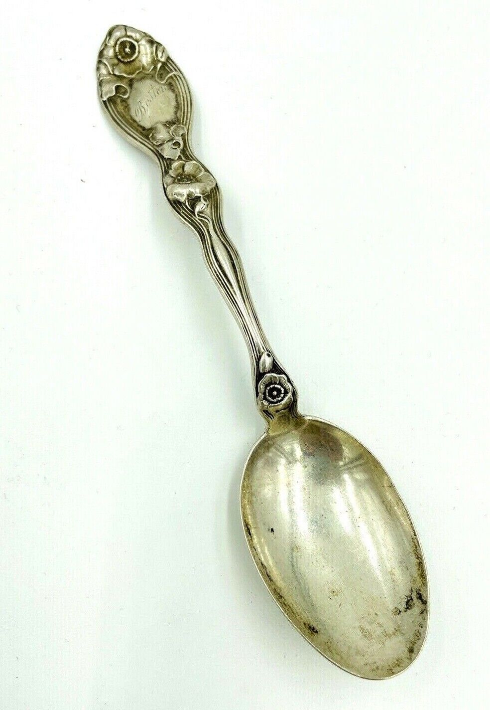Unger Brothers Jonquil Sterling Silver Spoon 1904 6" long