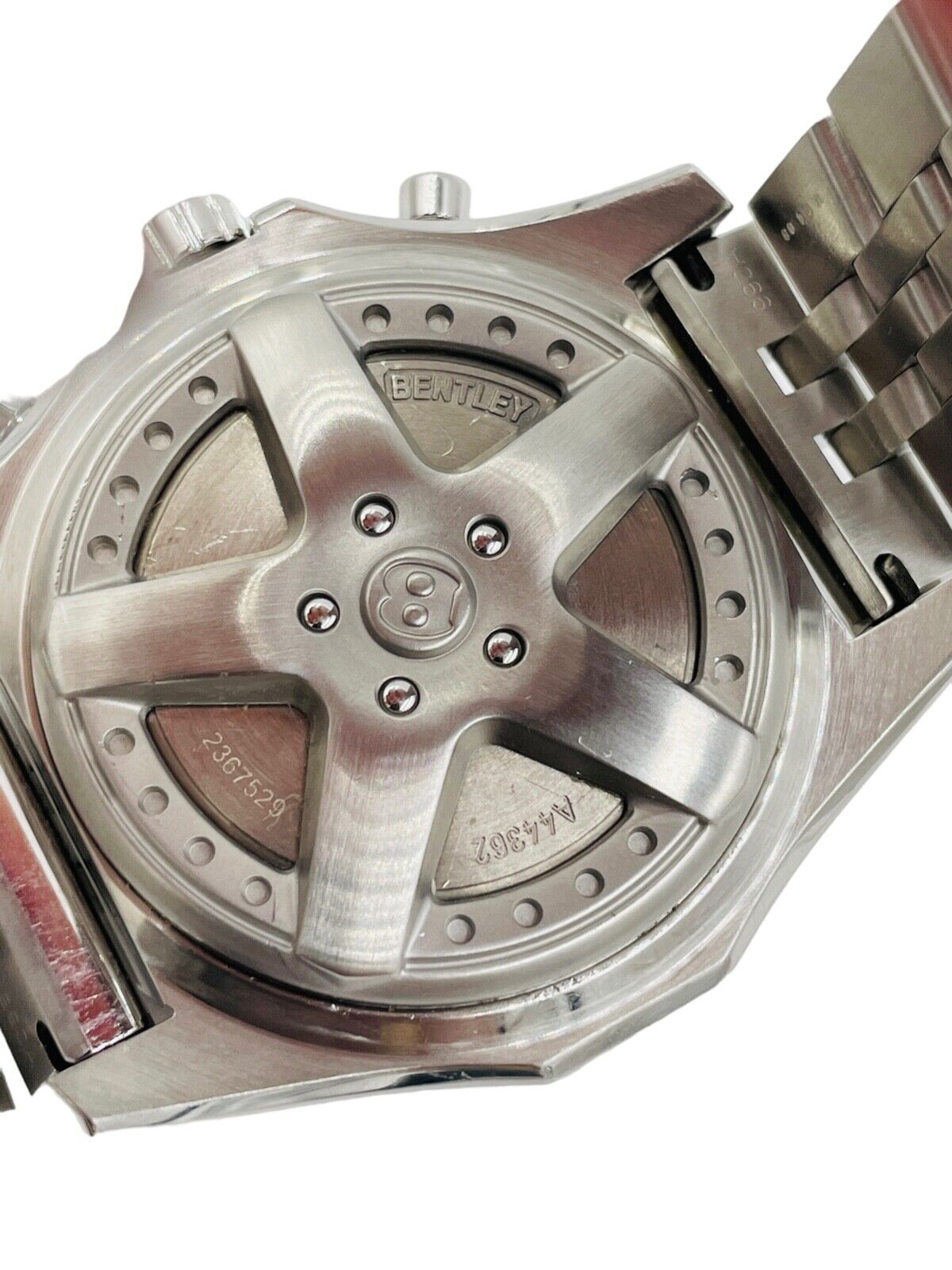 Breitling Bentley Motors Black Dial Chronograph Mens Watch A44362