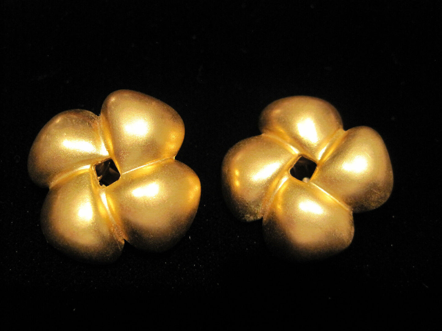 Victoria Varga Matte Gold Knot Clip Earrings