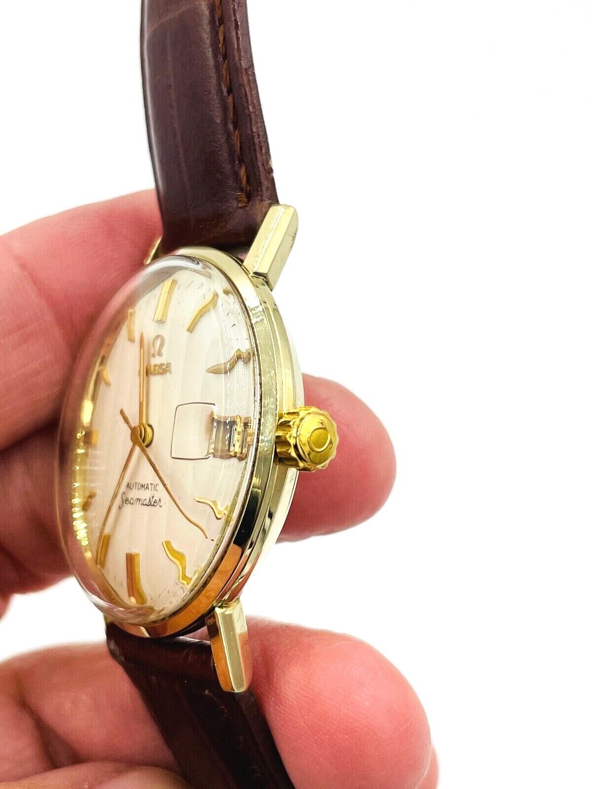 Vintage Omega Constellation Chronometer 18k Yellow Gold 41.5mm 24j