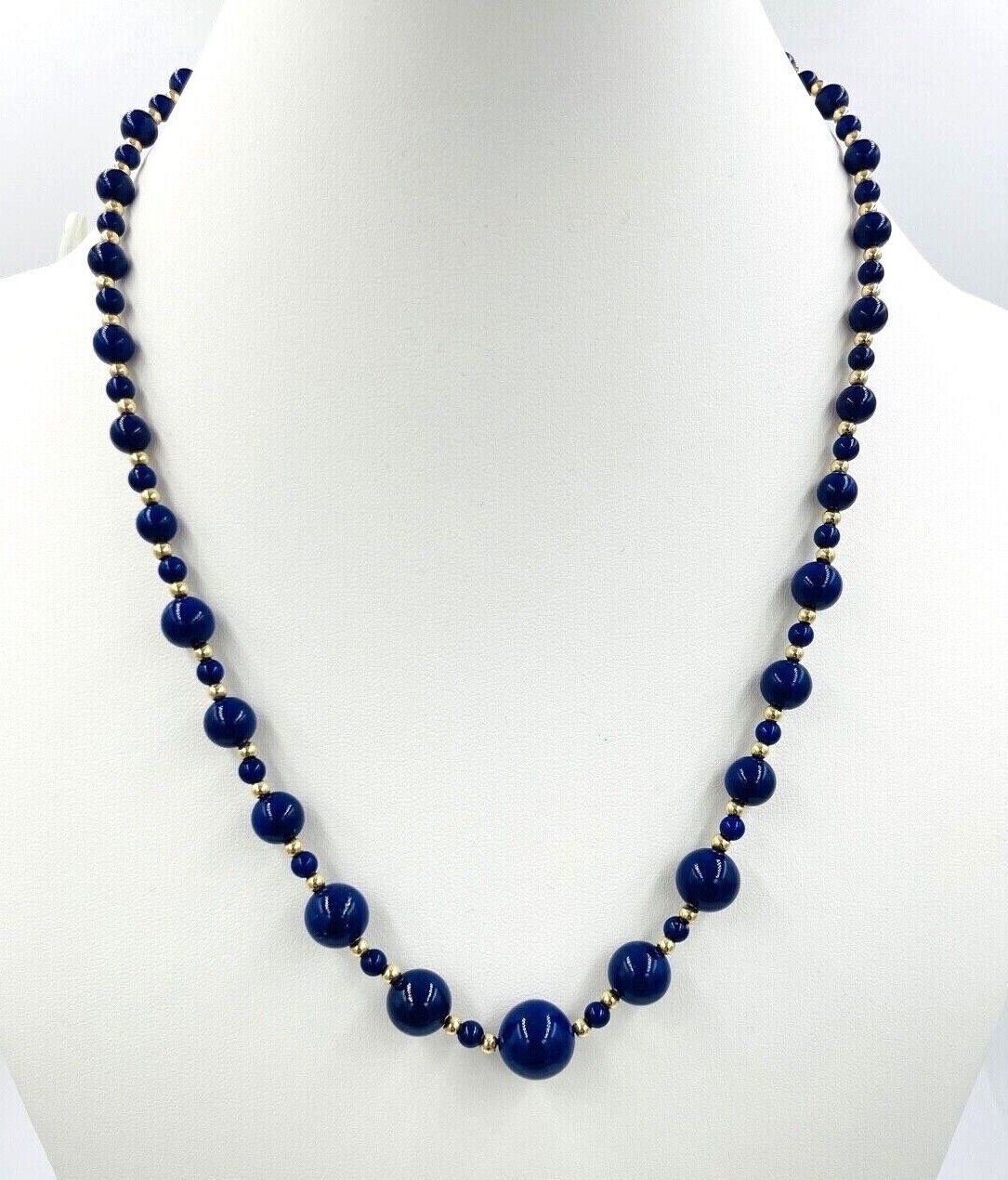 Buy Wonderful Ancient Afghanistan Lapis Lazuli Stone Big Beads Necklace  Online in India - Etsy
